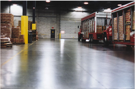 可口可樂飲料車間地面——密封固化地坪